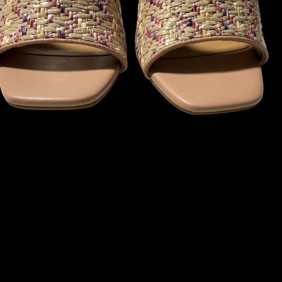 LC Lauren Conrad RAYYNA Woven Women's Blush Heeled Sandals SZ/6.5 - Picture 4 of 12